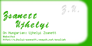 zsanett ujhelyi business card